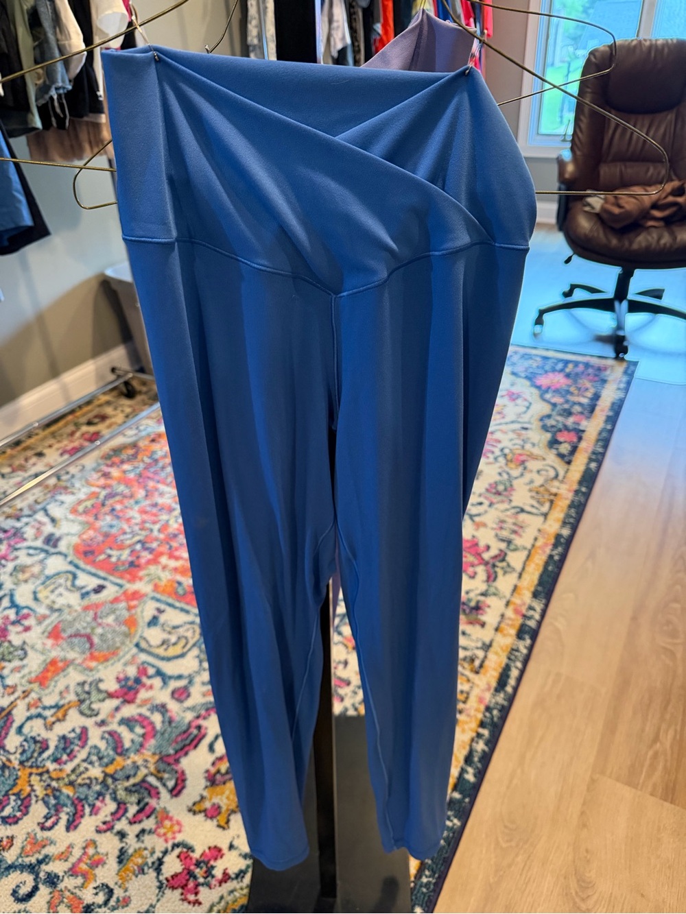 Aerie V-Waist Blue Leggings